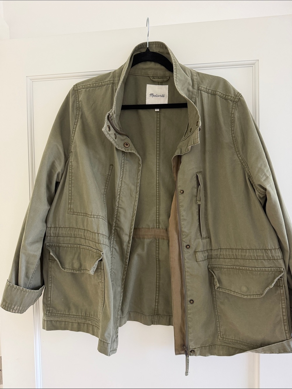 Madewell Military-Style Olive Utility Jacket